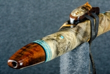 Buckeye Burl Native American Flute, Minor, High D-5, #P16Ga